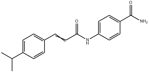 4-{[3-(4-isopropylphenyl)acryloyl]amino}benzamide Struktur