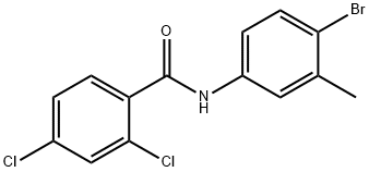 N-(4-bromo-3-methylphenyl)-2,4-dichlorobenzamide Struktur