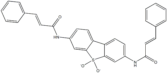 N-[7-(cinnamoylamino)-5,5-dioxidodibenzo[b,d]thien-3-yl]-3-phenylacrylamide Struktur