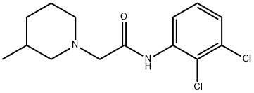 N-(2,3-dichlorophenyl)-2-(3-methylpiperidin-1-yl)acetamide Struktur