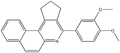 4-(3,4-dimethoxyphenyl)-2,3-dihydro-1H-benzo[f]cyclopenta[c]quinoline Struktur