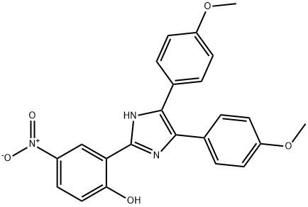 2-[4,5-bis(4-methoxyphenyl)-1H-imidazol-2-yl]-4-nitrophenol Struktur