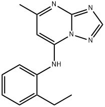 N-(2-ethylphenyl)-5-methyl[1,2,4]triazolo[1,5-a]pyrimidin-7-amine Struktur