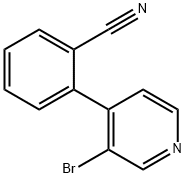 3-Bromo-4-(2-cyanophenyl)pyridine Struktur