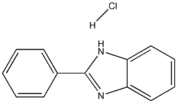 2-phenyl-1H-1,3-benzodiazole hydrochloride Struktur