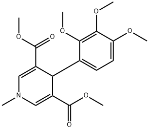 dimethyl 1-methyl-4-(2,3,4-trimethoxyphenyl)-1,4-dihydropyridine-3,5-dicarboxylate Struktur