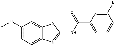 3-bromo-N-(6-methoxy-1,3-benzothiazol-2-yl)benzamide Struktur