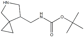 tert-butyl N-({5-azaspiro[2.4]heptan-7-yl}methyl)carbamate Struktur