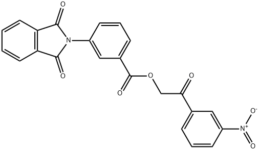 2-{3-nitrophenyl}-2-oxoethyl 3-(1,3-dioxo-1,3-dihydro-2H-isoindol-2-yl)benzoate Struktur