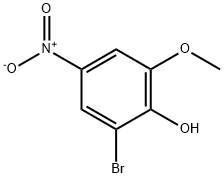 2-Bromo-6-methoxy-4-nitrophenol Struktur