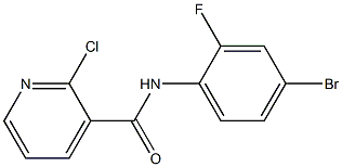 N-(4-bromo-2-fluorophenyl)-2-chloropyridine-3-carboxamide Struktur