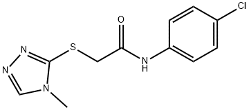 N-(4-chlorophenyl)-2-[(4-methyl-4H-1,2,4-triazol-3-yl)sulfanyl]acetamide Struktur