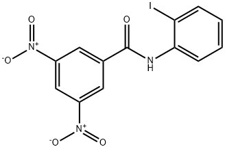 N-(2-iodophenyl)-3,5-dinitrobenzamide Struktur