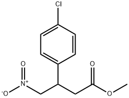 methyl 3-(4-chlorophenyl)-4-nitrobutanoate Struktur