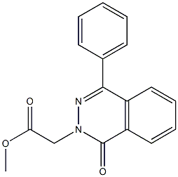 methyl 2-(1-oxo-4-phenyl-1,2-dihydrophthalazin-2-yl)acetate Struktur