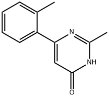 4-Hydroxy-2-methyl-6-(2-tolyl)pyrimidine Struktur