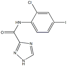 N-(2-chloro-4-iodophenyl)-1H-1,2,4-triazole-3-carboxamide Struktur