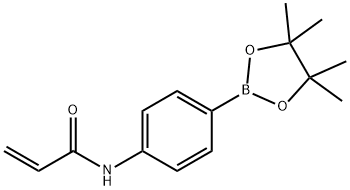 N-[4-(4,4,5,5-tetramethyl-1,3,2-dioxaborolan-2-yl)phenyl]-2-Propenamide Struktur