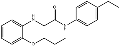 N-(4-ethylphenyl)-2-(2-propoxyanilino)acetamide Struktur