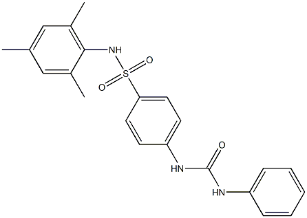 4-[(anilinocarbonyl)amino]-N-mesitylbenzenesulfonamide Struktur