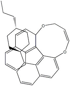 4H-Dinaphtho[2,1-f:1',2'-h][1,5]dioxonin, 5,6-dihydro-5-(trans-4-propylcyclohexyl)- Struktur