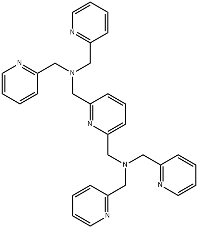 N,N,N',N'-tetrakis(2-pyridylmethyl)-2,6-bis(aminomethyl)pyridine Struktur