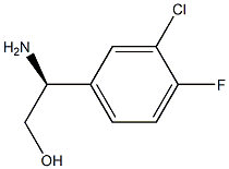 (2S)-2-AMINO-2-(3-CHLORO-4-FLUOROPHENYL)ETHAN-1-OL Struktur