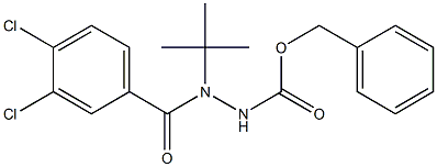 benzyl 2-tert-butyl-2-(3,4-dichlorobenzoyl)hydrazinecarboxylate Struktur