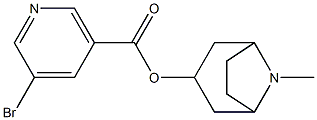 8-methyl-8-azabicyclo[3.2.1]oct-3-yl 5-bromonicotinate Struktur