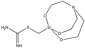 2,8,9-trioxa-5-aza-1-silabicyclo[3.3.3]undec-1-ylmethyl imidothiocarbamate Struktur