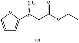 ETHYL (3R)-3-AMINO-3-(FURAN-2-YL)PROPANOATE HYDROCHLORIDE Struktur