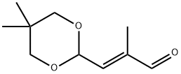 (2E)-3-(5,5-dimethyl-1,3-dioxan-2-yl)-2-methylprop-2-enal Struktur