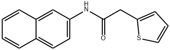 N-(2-naphthyl)-2-(2-thienyl)acetamide Struktur