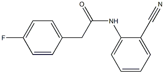 N-(2-cyanophenyl)-2-(4-fluorophenyl)acetamide Struktur