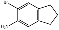 6-Bromo-2,3-dihydro-1H-inden-5-amine Struktur