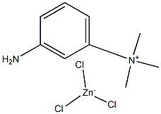 3-amino-N,N,N-trimethylanilinium trichlorozincate(1-) Struktur