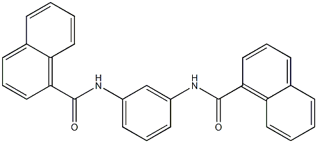 N-[3-(1-naphthoylamino)phenyl]-1-naphthamide Struktur