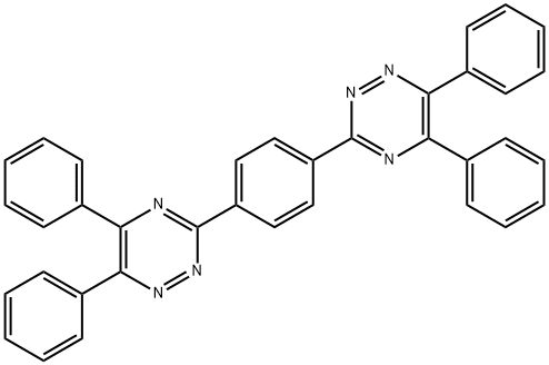 3,3'-(1,4-Phenylene)bis(5,6-diphenyl-1,2,4-triazine) Struktur