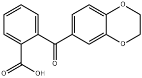 2-(1,4-Benzodioxan-6-oyl)benzoic acid Struktur