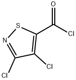 3,4-dichloroisothiazole-5-carbonyl chloride, 56914-82-0, 結(jié)構(gòu)式