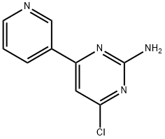 2-Amino-4-chloro-6-(3-pyridyl)pyrimidine Struktur