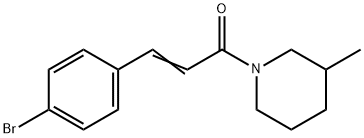 1-[3-(4-bromophenyl)acryloyl]-3-methylpiperidine Struktur