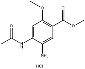 methyl 4-acetamido-5-amino-2-methoxybenzoate hydrochloride Struktur