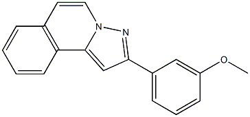 2-(m-Methoxyphenyl)pyrazolo[5,1-a]isoquinoline Struktur