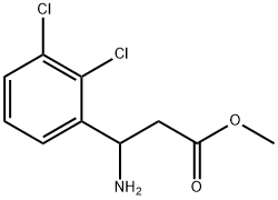 methyl 3-amino-3-(2,3-dichlorophenyl)propanoate Struktur