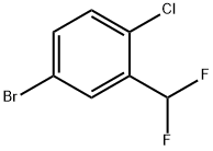 4-Bromo-1-chloro-2-difluoromethylbenzene Struktur