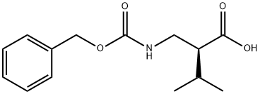 Cbz-(S)-2-(aminomethyl)-3-methylbutanoic acid Struktur