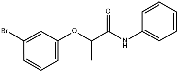 2-(3-bromophenoxy)-N-phenylpropanamide Struktur