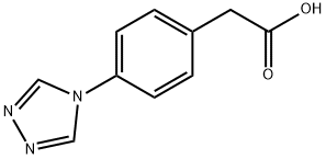 4-(1,2,4-triazol-4-yl)-phenylacetic acid Struktur