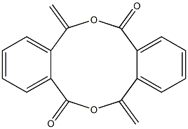 7,14-dimethylidenedibenzo[c,h][1,6]dioxecine-5,12(7H,14H)-dione Struktur